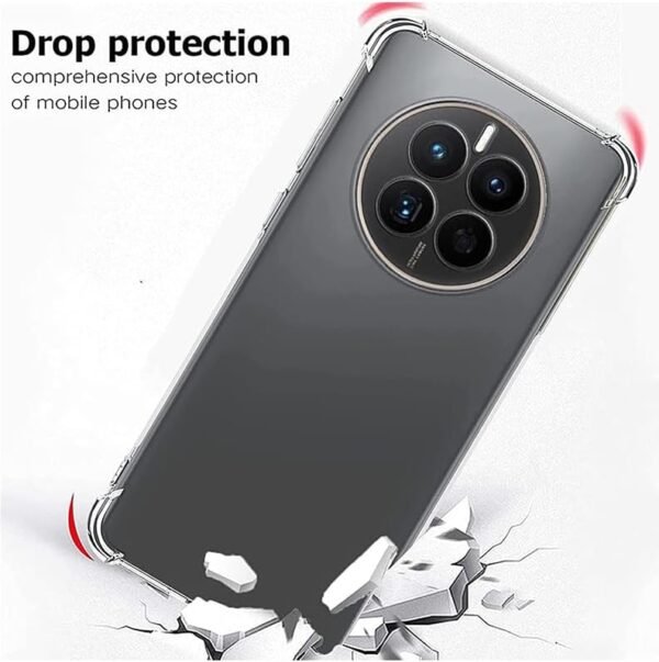Clear Case For Huawei Mate 70 Shock-Absorption TPU Cell Phone Cover with Reinforced Corners, Soft Flexible & Crystal Clear Protective Bumper Case : Amazon.ae: Electronics - Image 8
