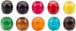 ⁦200Pcs Large Hole Wood Beads, BetterJonny Assorted Color Wooden Beads Hair Braid Beads 16x16-17mm for Macrame Rosary Bracelet Jewelry Craft Making⁩ - الصورة ⁦12⁩