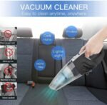 IDEA-TECH Car Vacuum Cleaner, 3.2KPa Strong Cyclone Suction, 12V 120W Rechargeable, for Pet Hair Car Home Cleaning, Black, 355*105*125mm/13.97*4.13*0.16in, F6001 - Image 10