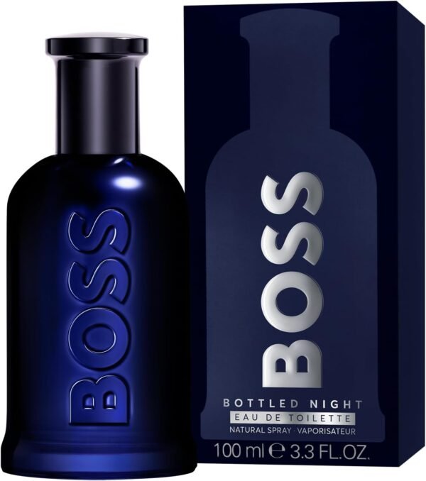 ⁦Hugo Boss Bottled Night Perfume for Men Eau De Toilette 100ML  Boss Bottled Night⁩ - الصورة ⁦8⁩