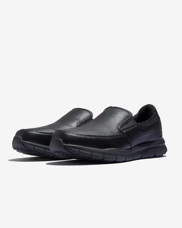 Skechers Men's Nampa-Groton Food Service Shoe, Black Polyurethane, 7.5 / 40 EU Buy Online at Best Price - Image 4