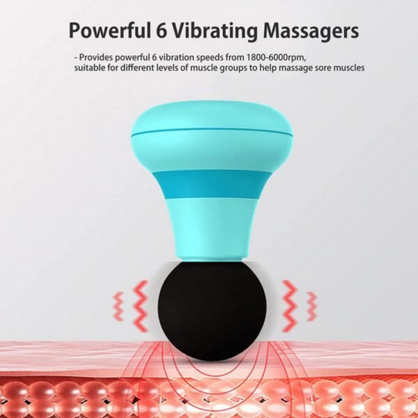 SKEIDO Electric Mini Handheld Massage Gun 6 Speed Vibration Fitness Massager Relieve Fatigue Personal Care Pain Relief Body Massager Buy Online at Best Price - Image 10