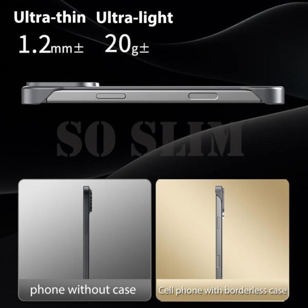 RUNGOS for iPhone 17 Pro Max Case MagSafe, Borderless Slim (Carbon Fiber Texture) [Strong Magnetic] [Bare Metal Feel] Rapid Heat Dissipation Cover for iPhone 17 Pro Max Phone Case, Shockproof Sturdy Buy Online at Best Price in UAE - Amazon.ae - Image 2
