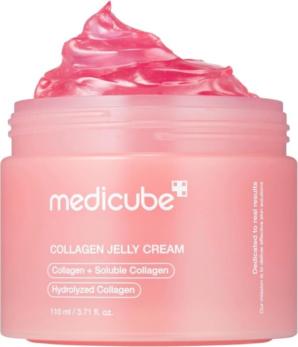 medicube Collagen Jelly Cream- Niacinamide & Freeze-Dried Hydrolyzed Collagen - Boosts skin's barrier hydration and gives 24h Glow & Lifted Look - No artificial color, Korean skincare (3.71 fl.oz.) - Image 10