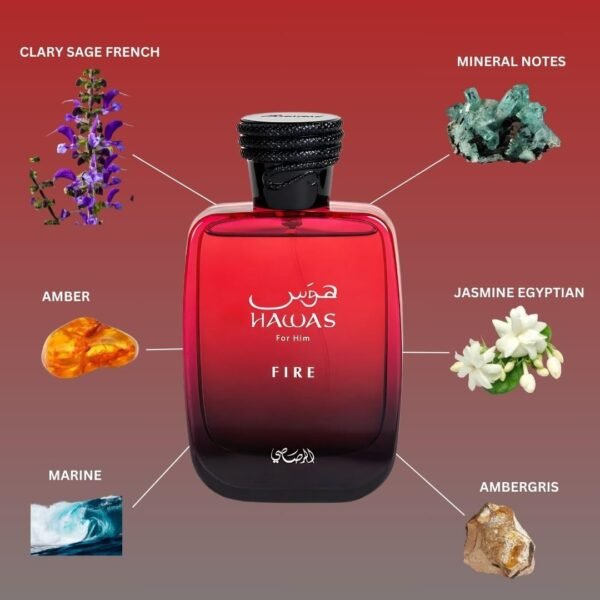 RASASI - HAWAS FIRE MEN 100 ML - EAU DE PARFUM - Image 5