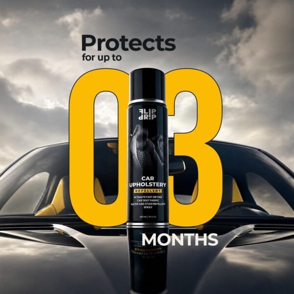 FLIPURDRIP Car Seat Protector Spray, Waterproofing Fast Drying formula, protects car seats from all liquid stains and spills, best for suede,fabric,leather,mesh&alcantara - Image 9