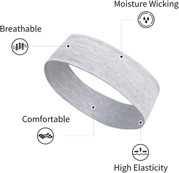 TERSE Hair Bands for Women's Hair Thin Cloth Headbands for Women Soft Stretchy Head Bands Solid Hair Hands - Image 11