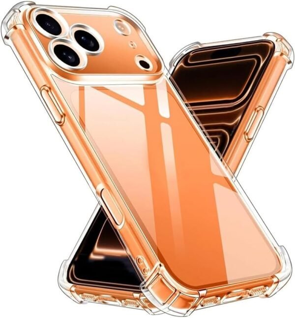 Clear Case For iPhone 17 Pro Max Shock-Absorption TPU Cell Phone Cover with Reinforced Corners, Soft Flexible & Crystal Clear Protective Bumper Case Buy Online at Best Price in UAE - Amazon.ae - Image 6