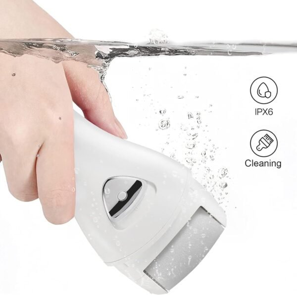 ⁦Electric Hard Skin Remover Foot Callus Remover Electric Foot File Rechargeable Dead Skin Remover for Feet Electric Pedicure Kit Proffessinal Feet Care with 3 Roller Heads 1 Cleaning Brush USB Cord⁩ - الصورة ⁦2⁩