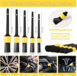 Oasisgalore 27-Piece Car Wash Kit Set, Car Cleaning Brush Accessories, Handheld Brushes for Interior/Exterior/Wheels (yellow) - Image 4