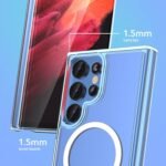 ANNGELAS Magnetic Phone Case Compatible with Samsung Galaxy S22 Ultra – Shockproof Clear Cell Phone Case Works with Wireless Charging, MagSafe Card Wallet – Sleek Protective Case – Mag Safe Case Buy Online at Best Price in UAE - Amazon.ae - Image 10