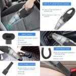 IDEA-TECH Car Vacuum Cleaner, 3.2KPa Strong Cyclone Suction, 12V 120W Rechargeable, for Pet Hair Car Home Cleaning, Black, 355*105*125mm/13.97*4.13*0.16in, F6001 - Image 12