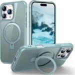 UniqCase MagSafe Ring Holder Kickstand Case for Apple iPhone 16 Pro Max – Dual-Layer TPU + PC Shockproof Design, 360° Magnetic Stand, Raised Camera & Screen Bezel – Lake Blue Buy Online at Best Price in UAE - Amazon.ae - Image 9