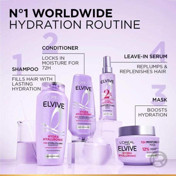 L’Oréal Paris Elvive Hyaluron Moisture 72H Moisture Sealing Conditioner 200ml Buy Online at Best Price - Image 13