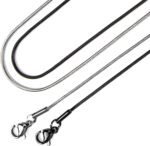 Aiyo Nice Stainless Steel Pendant Necklace for Men and Women, 22in - Multi - Image 14