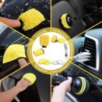 Oasisgalore 27-Piece Car Wash Kit Set, Car Cleaning Brush Accessories, Handheld Brushes for Interior/Exterior/Wheels (yellow) - Image 6