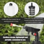 WOLF pihot® 48VF Portable Battery, Car Wash, Cordless Gun for Home Use for Effective Cleaning of Bikes, Motorcycles, Cars, Floors, Driveways, Gardens With Two Battery, Black - Image 7