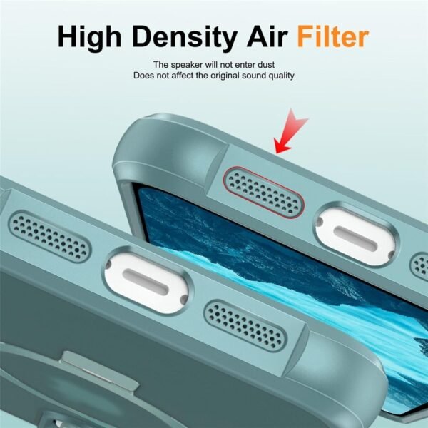 UniqCase MagSafe Ring Holder Kickstand Case for Apple iPhone 16 Pro Max – Dual-Layer TPU + PC Shockproof Design, 360° Magnetic Stand, Raised Camera & Screen Bezel – Lake Blue Buy Online at Best Price in UAE - Amazon.ae - Image 8
