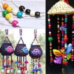 ⁦200Pcs Large Hole Wood Beads, BetterJonny Assorted Color Wooden Beads Hair Braid Beads 16x16-17mm for Macrame Rosary Bracelet Jewelry Craft Making⁩ - الصورة ⁦10⁩