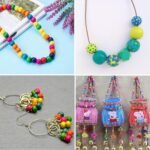 ⁦200Pcs Large Hole Wood Beads, BetterJonny Assorted Color Wooden Beads Hair Braid Beads 16x16-17mm for Macrame Rosary Bracelet Jewelry Craft Making⁩ - الصورة ⁦11⁩
