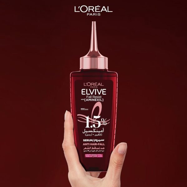 L’Oréal Paris Elvive Fall Resist Hair Serum For Weak Hair and Hair Fall 102ML - Image 9