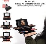 Miss Rose (331Y) - M 54 Colour All In One Gift Makeup Kit Set, Include Eyeshadow Facial Blusher Eyebrow Powder Face Concealer Eyeliner Pencil And A Mirror,Makeup For Women Full Kit(331Y)  Amazon.ae: Beauty - Image 6