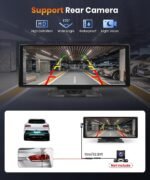 podofo 10.26 Touchscreen Portable Wireless Apple Carplay Car Stereo, Portable Car Screen Compatible with Bluetooth Hands-Free/GPS Navigation/Siri Assistant/Voice Control,7V-32V Suit for All Vehicles Buy Online at Best Price in UAE - Amazon.ae - Image 6