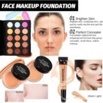 Fenshine All-In-One Makeup Kit for Women - Essential Starter Bundle With Eyeshadow Palette, Lipstick, Eyebrow Pencil, Brush Set for Beginners  Amazon.ae Beauty - Color : multicoloured - Image 2