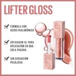 Maybelline New York Plumping & Hydrating Lip Gloss with Hyaluronic Acid, 5.4ml - Shade 004 (Silk) : Amazon.ae: Beauty - Image 4