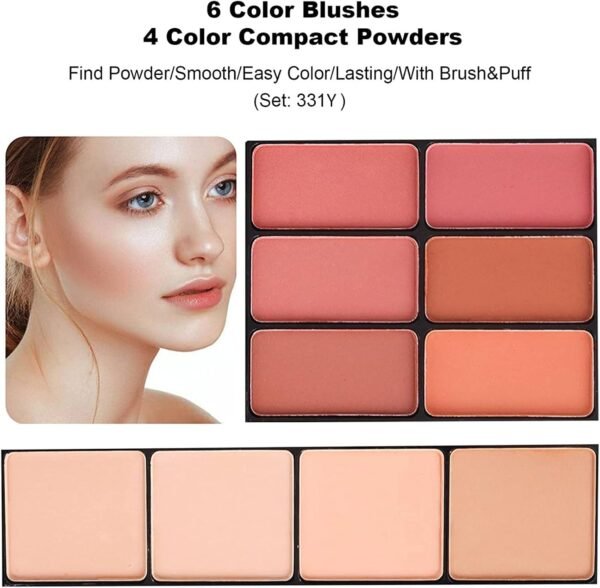 Miss Rose (331Y) - M 54 Colour All In One Gift Makeup Kit Set, Include Eyeshadow Facial Blusher Eyebrow Powder Face Concealer Eyeliner Pencil And A Mirror,Makeup For Women Full Kit(331Y)  Amazon.ae: Beauty - Image 5