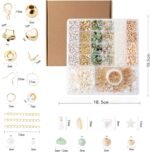 Bracelet Making Kit, Jewelry Making Supplies Kit, Jewellery Crafts Girls Craft Set, Natural Stone Beads for Irregular Natural Stone DIY Craft Bracelet Necklace Earrings for Adults and Kids - Image 3