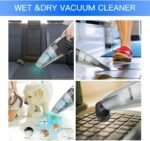 IDEA-TECH Car Vacuum Cleaner, 3.2KPa Strong Cyclone Suction, 12V 120W Rechargeable, for Pet Hair Car Home Cleaning, Black, 355*105*125mm/13.97*4.13*0.16in, F6001 - Image 3