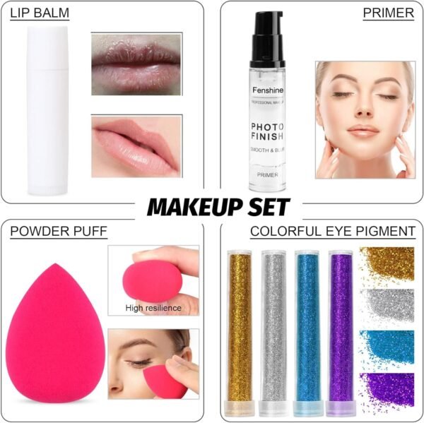 Fenshine All-In-One Makeup Kit for Women - Essential Starter Bundle With Eyeshadow Palette, Lipstick, Eyebrow Pencil, Brush Set for Beginners  Amazon.ae Beauty - Color : multicoloured - Image 14