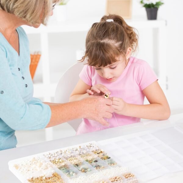 Bracelet Making Kit, Jewelry Making Supplies Kit, Jewellery Crafts Girls Craft Set, Natural Stone Beads for Irregular Natural Stone DIY Craft Bracelet Necklace Earrings for Adults and Kids - Image 13