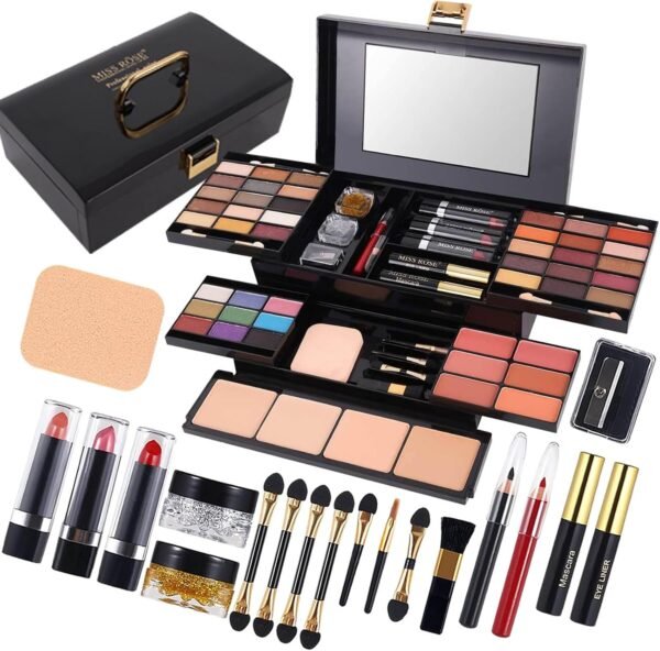 Miss Rose (331Y) - M 54 Colour All In One Gift Makeup Kit Set, Include Eyeshadow Facial Blusher Eyebrow Powder Face Concealer Eyeliner Pencil And A Mirror,Makeup For Women Full Kit(331Y)  Amazon.ae: Beauty - Image 8