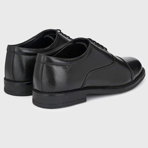 Burwood Men BWD 240 Black Leather Formal Shoes-9 UK (43 EU) (BW - Image 5