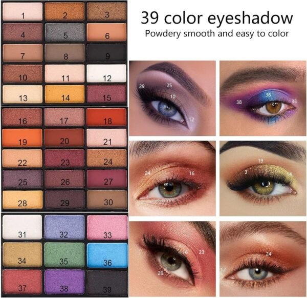 Miss Rose (331Y) - M 54 Colour All In One Gift Makeup Kit Set, Include Eyeshadow Facial Blusher Eyebrow Powder Face Concealer Eyeliner Pencil And A Mirror,Makeup For Women Full Kit(331Y)  Amazon.ae: Beauty - Image 4