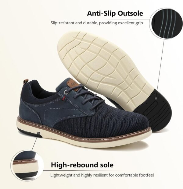 ANALEAF Mens Dress Sneakers Oxfords Comfortable Casual Shoes, 44 EU Buy Online at Best Price - Image 57