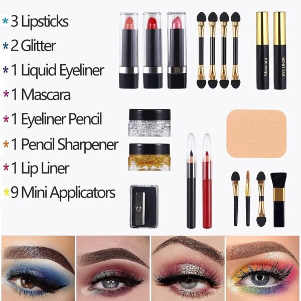 Miss Rose (331Y) - M 54 Colour All In One Gift Makeup Kit Set, Include Eyeshadow Facial Blusher Eyebrow Powder Face Concealer Eyeliner Pencil And A Mirror,Makeup For Women Full Kit(331Y)  Amazon.ae: Beauty - Image 3