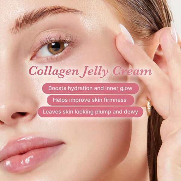 medicube Collagen Jelly Cream- Niacinamide & Freeze-Dried Hydrolyzed Collagen - Boosts skin's barrier hydration and gives 24h Glow & Lifted Look - No artificial color, Korean skincare (3.71 fl.oz.) - Image 7