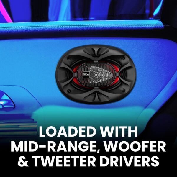 BOSS Audio Systems CH4630 Chaos Exxtreme Series 4 x 6 Inch Car Door Speakers - 250 Watts Max (per Pair), Coaxial, 3 Way, Full Range, 4 Ohms, Sold in Pairs, Bocinas para Carro Buy Online at Best Price in UAE - Amazon.ae - Image 4