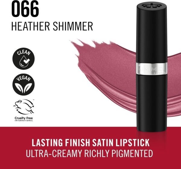 Rimmel Lasting Finish Lipstick - 066 Heather Shimmer, 4G - 0.13 Fl Oz  Amazon.ae: Beauty - Image 6