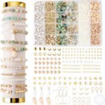 Bracelet Making Kit, Jewelry Making Supplies Kit, Jewellery Crafts Girls Craft Set, Natural Stone Beads for Irregular Natural Stone DIY Craft Bracelet Necklace Earrings for Adults and Kids - Image 8