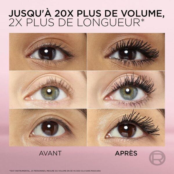 L’Oréal Paris Intense Volume Mascara, Eyelash Lengthening for Sensitive Eyes, Gentle and Flake Free, With Castor Oil, Lash Paradise, Black Buy Online at Best Price in UAE - Amazon.ae - Image 9