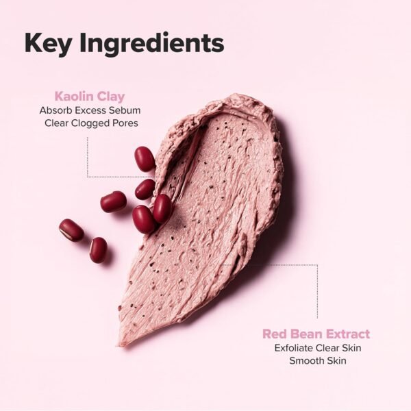 Beauty of Joseon Red Bean Pore Refreshing Mask Mud Cream Hydrating Wash Off Pack, Pore Cleansing Exfoliator, Korean Skin Care for Men and Women 140ml - Image 6