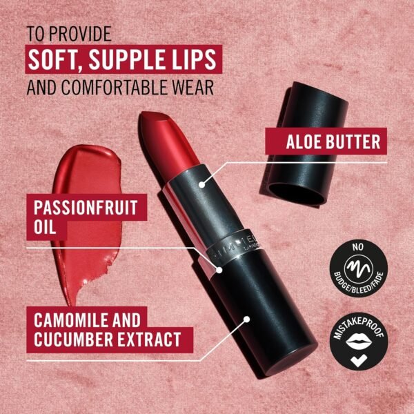 Rimmel Lasting Finish Lipstick - 066 Heather Shimmer, 4G - 0.13 Fl Oz  Amazon.ae: Beauty - Image 4